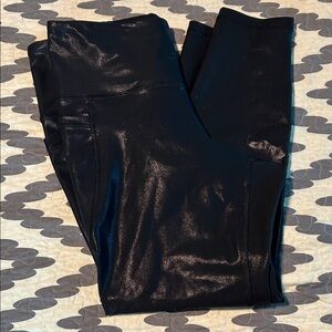 Old Navy Metallic Black Leggings